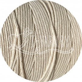 Хлопковый шнур без сердечника, вязаный, цвет Натуральный, 2мм, 200м, бобина